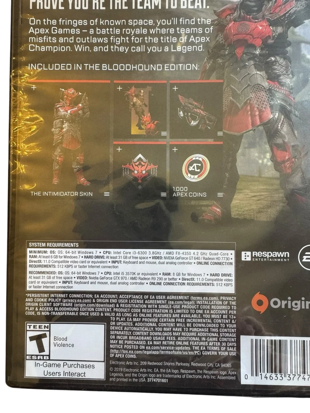 Origins Apex Legends PC Game - Red Cover